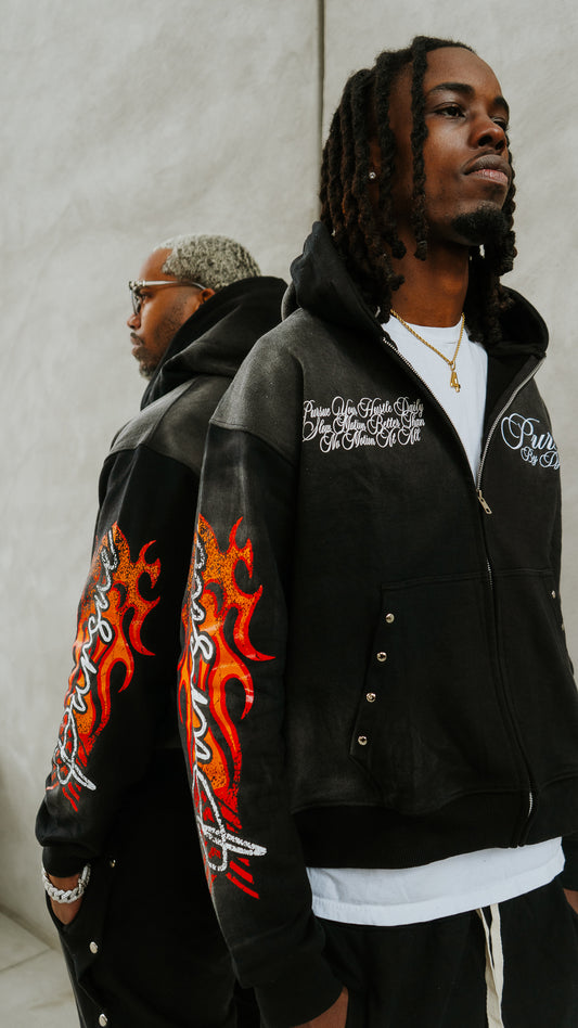 “WTF” Zip-Up Hoodie